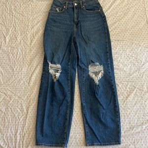 Wild fable high rise baggy ripped jeans